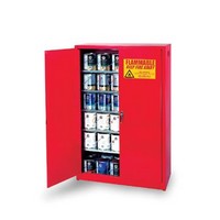 Eagle Manufacturing Company PI-62 Eagle 96 Gallon Red Five Shelf With Two Door Manual Close Paint And Ink Safety Storage Cabinet